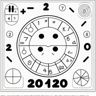 Kolorowanka Tarcza Matematyczna