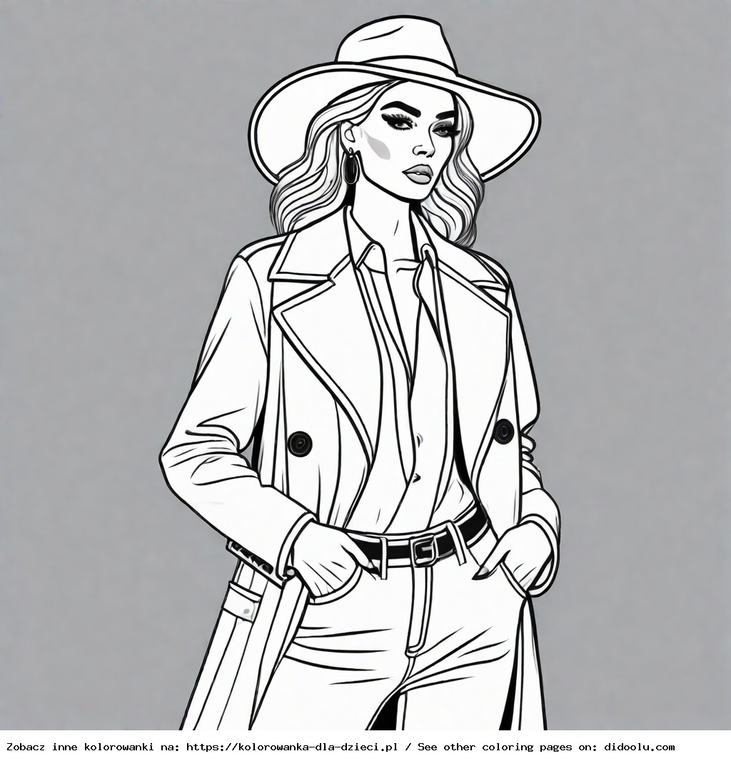 kolorowanka moda