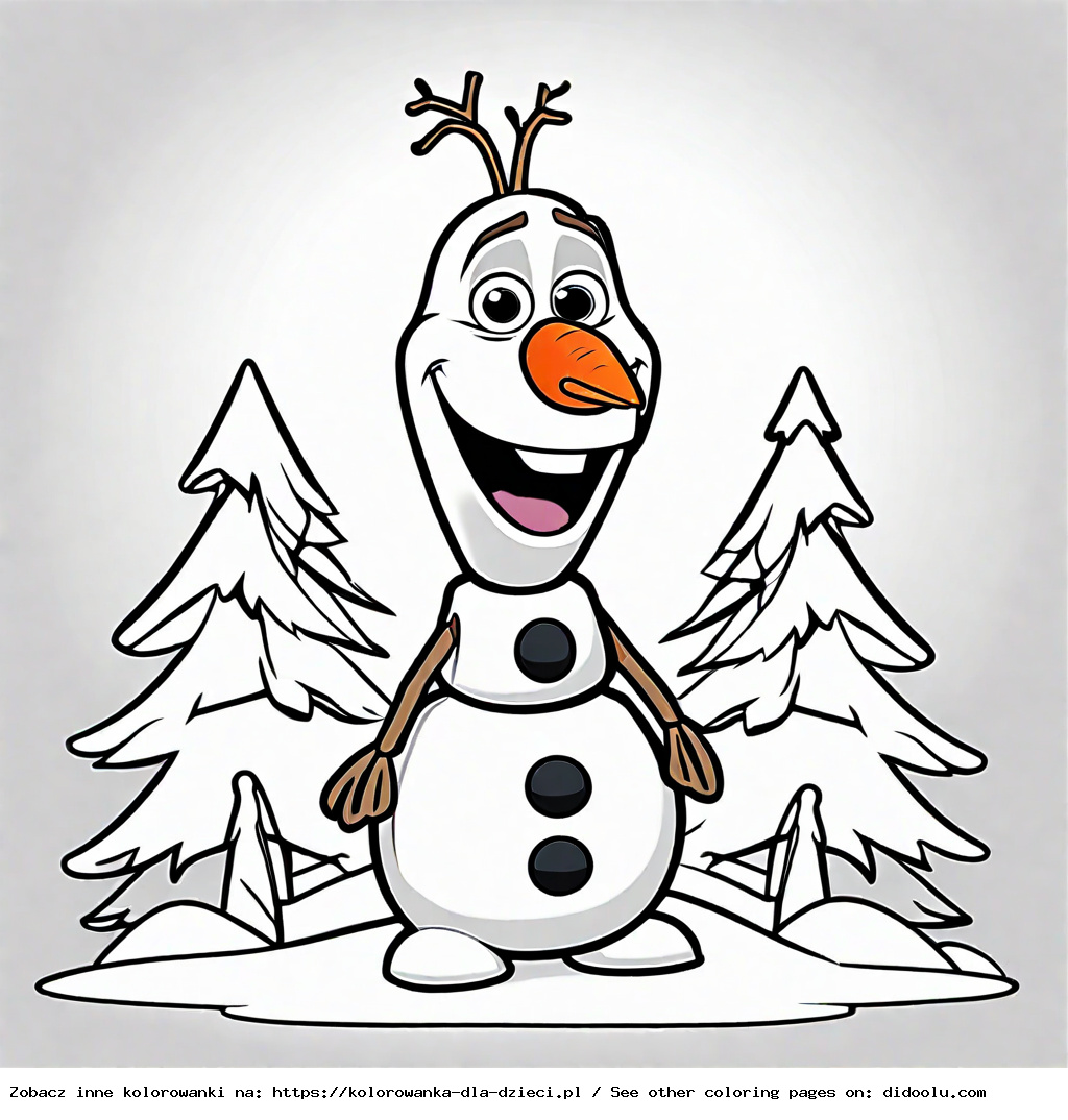 kolorowanka olaf