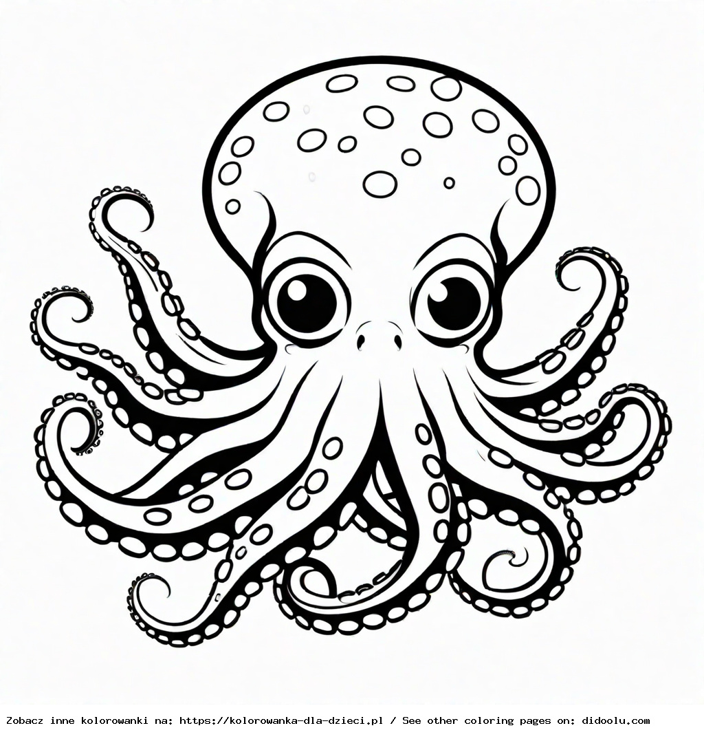 kolorowanka ośmiornica
