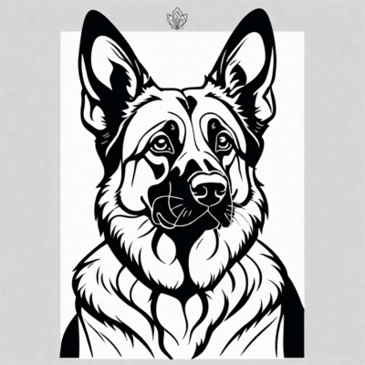 kolorowanka owczarek niemiecki