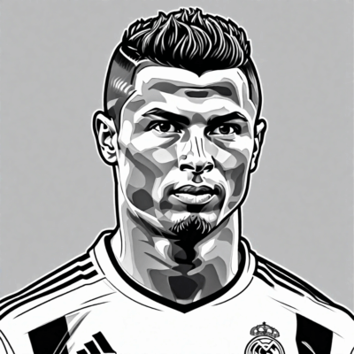 kolorowanka ronaldo rysunek