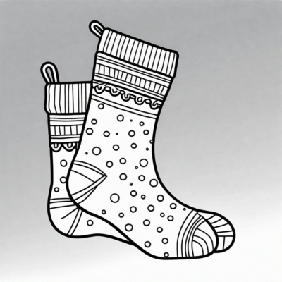 kolorowanka skarpety