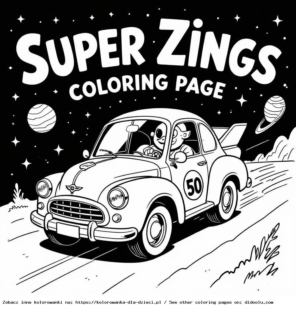 kolorowanka super zings do druku
