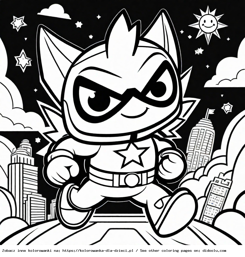 Kolorowanka Super Zings do wydruku dla dzieci