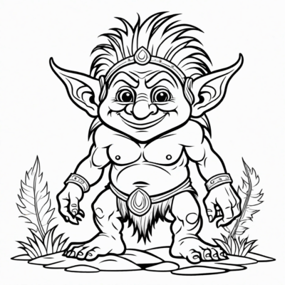 kolorowanka troll