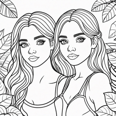 kolorowanka z dziewczynami