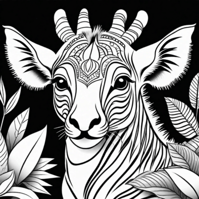 Kolorowanka: Zwierzęta z tropików