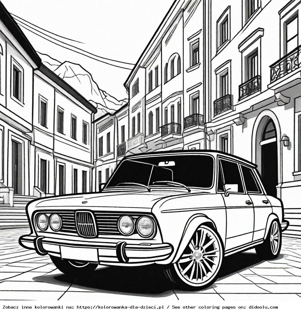kolorowanki auto do druku