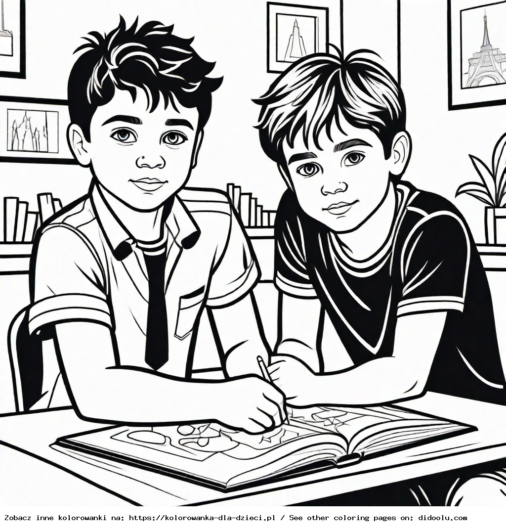 kolorowanki chłopców