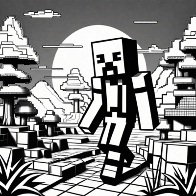 kolorowanki dla chłopców minecraft