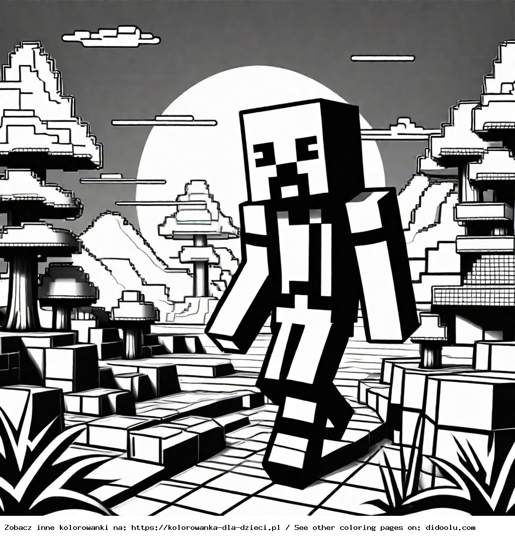 kolorowanki dla chłopców minecraft