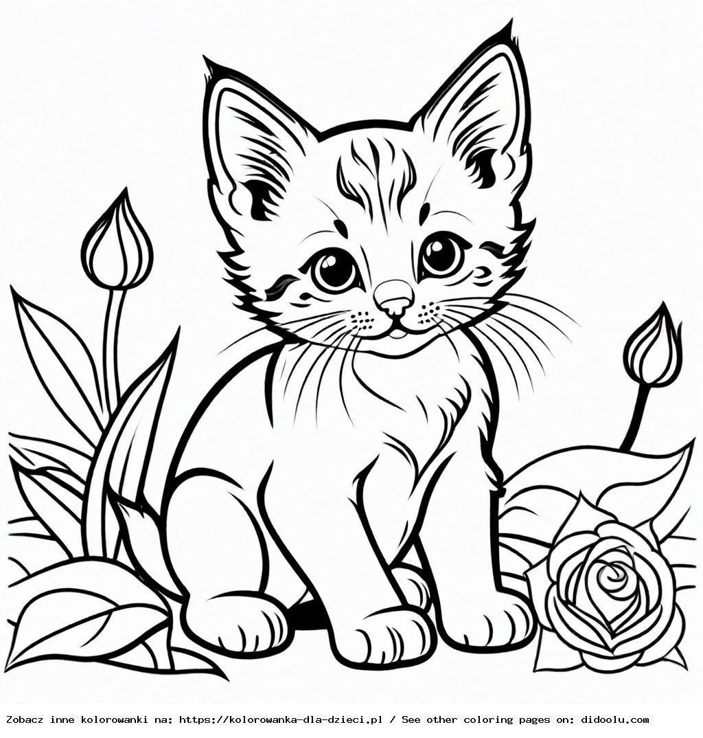 kolorowanki dla dzieci kotki