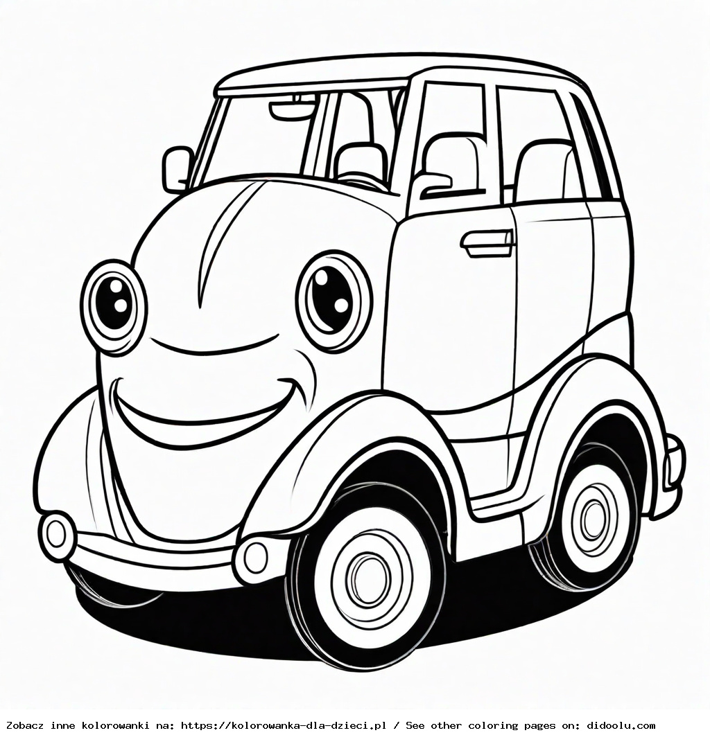 kolorowanki dla dzieci samochód