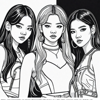 kolorowanki do druku blackpink