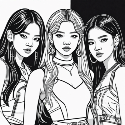 kolorowanki do druku blackpink