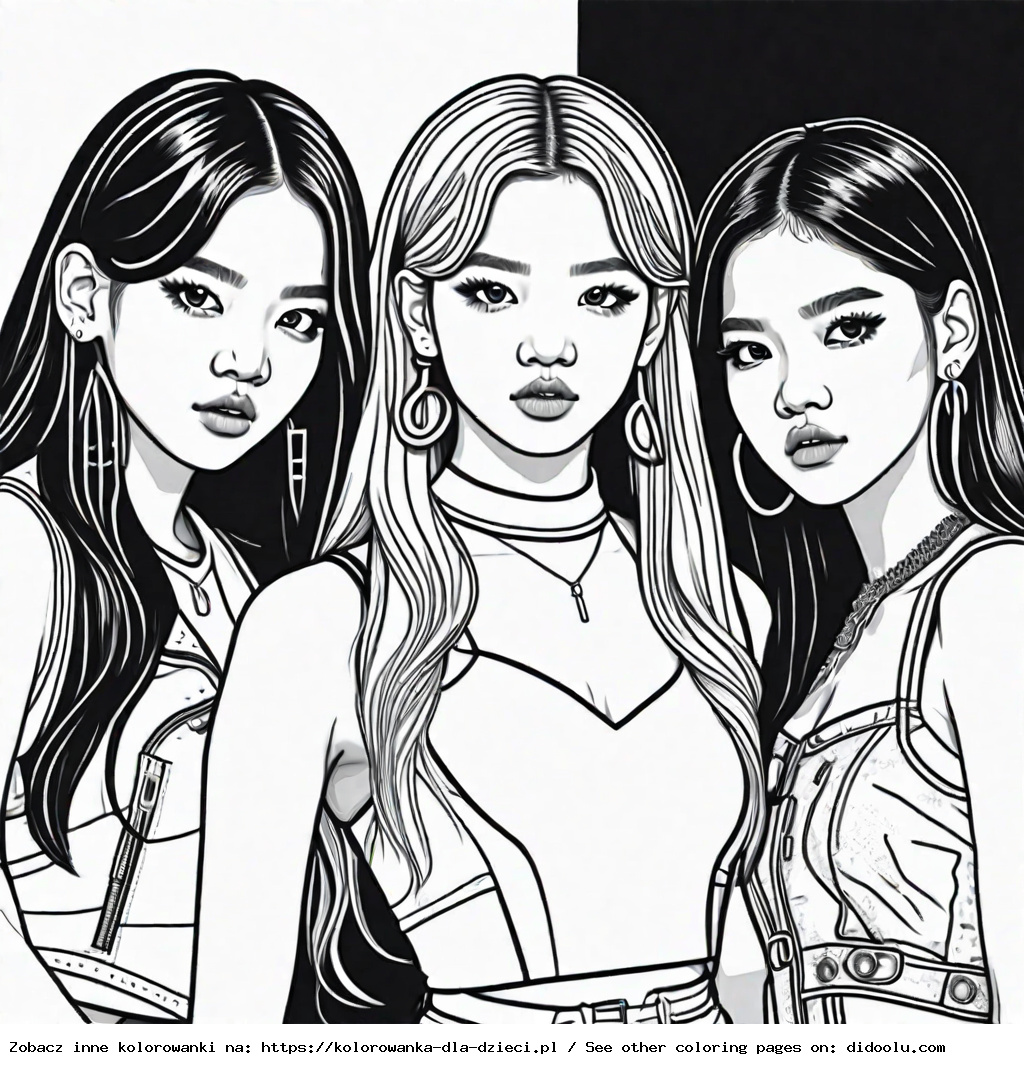 kolorowanki do druku blackpink