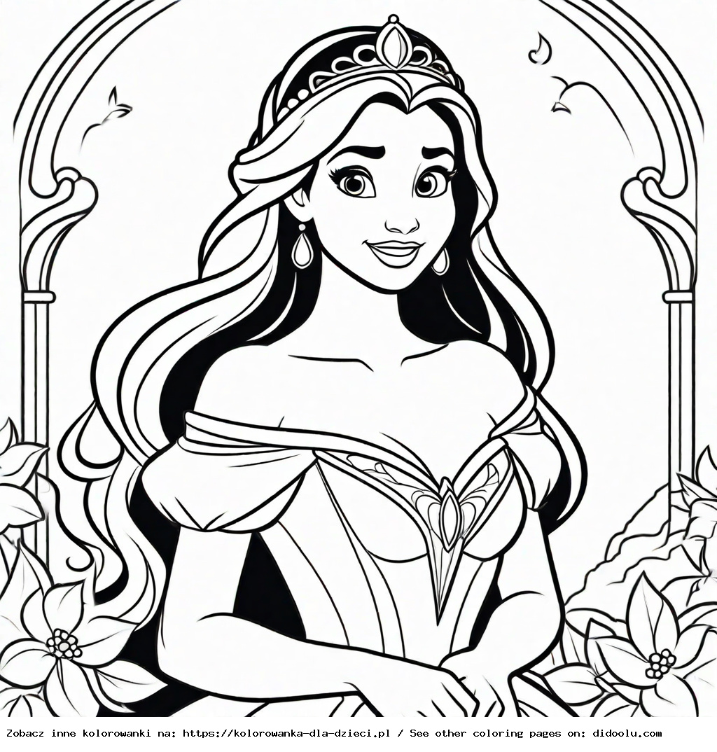kolorowanki do druku księżniczki disneya