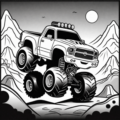 kolorowanki do druku monster truck