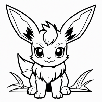 kolorowanki do druku pokemon eevee