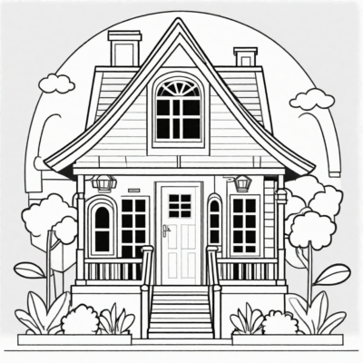 kolorowanki do druku toca boca domek