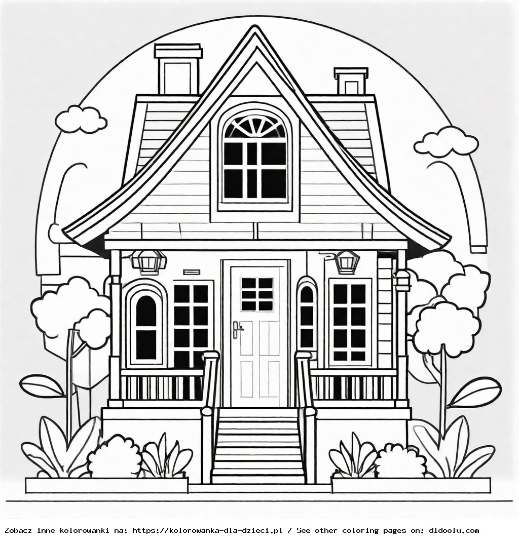 kolorowanki do druku toca boca domek