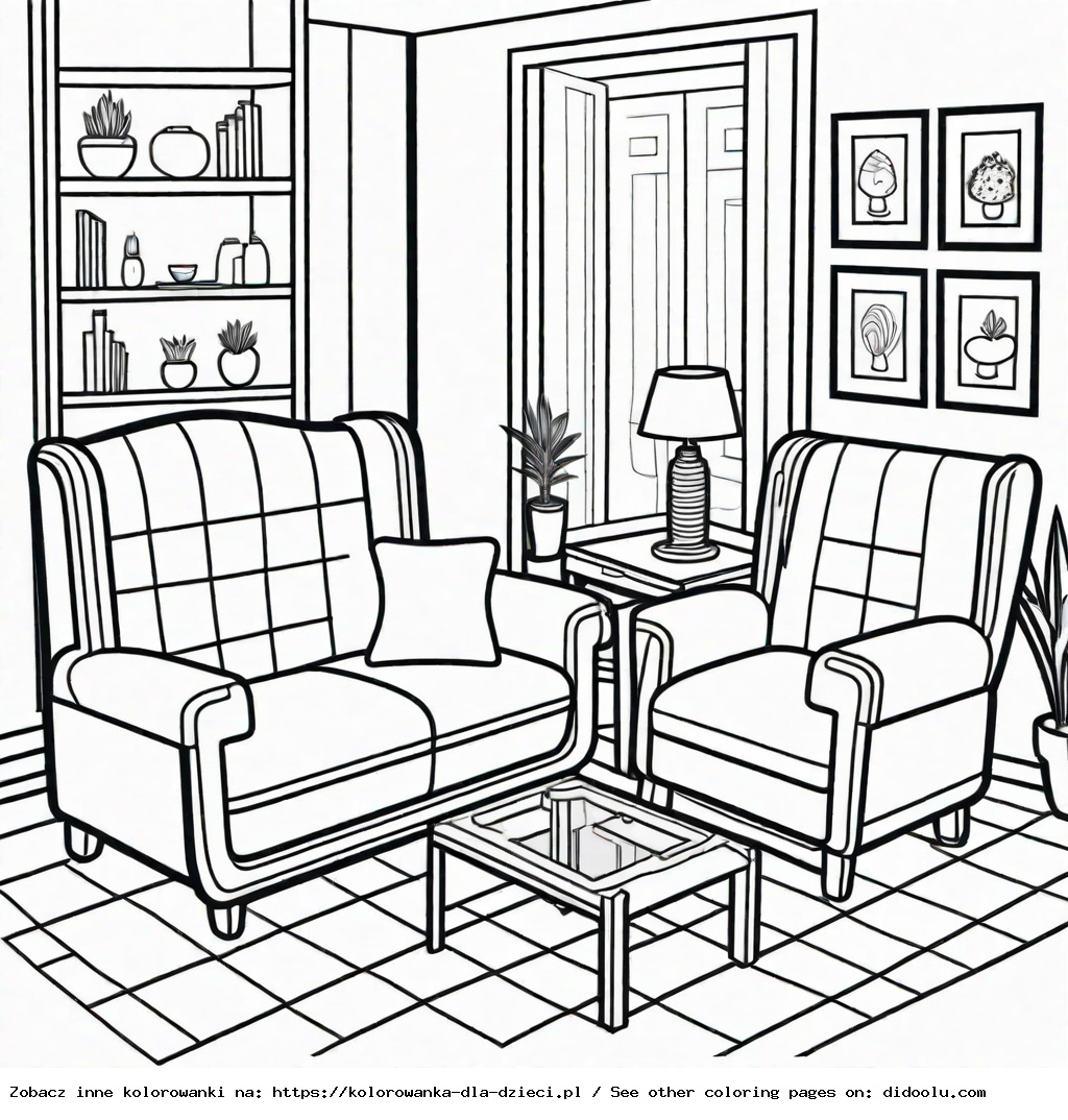 kolorowanki do druku toca boca meble