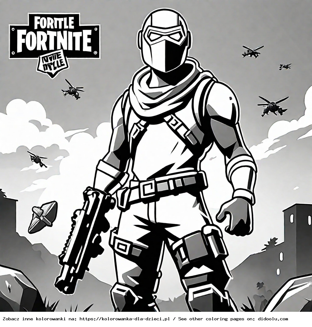 kolorowanki fortnite do druku