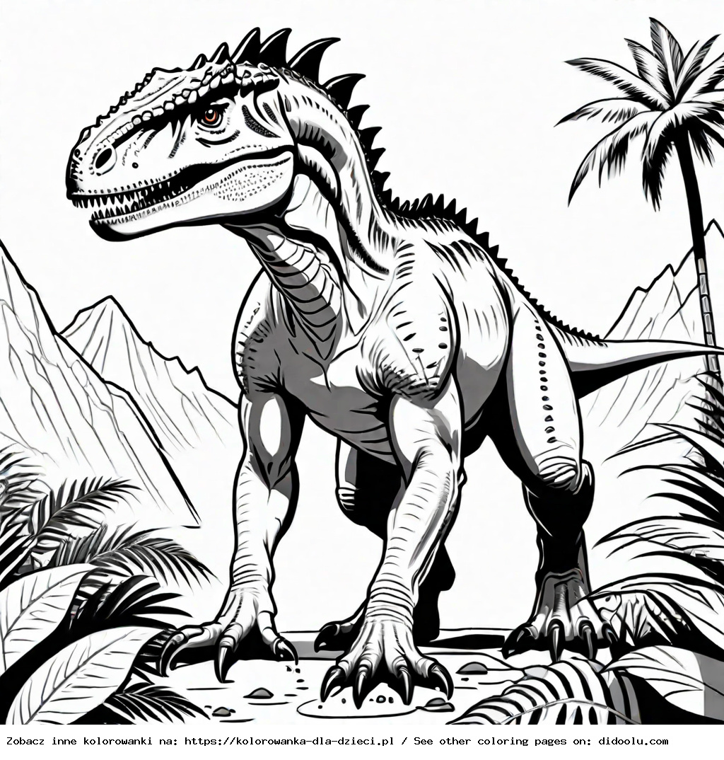 kolorowanki indominus rex