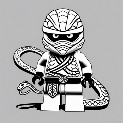 kolorowanki lego ninjago wężonowie
