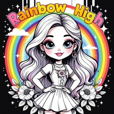 kolorowanki rainbow high poppy