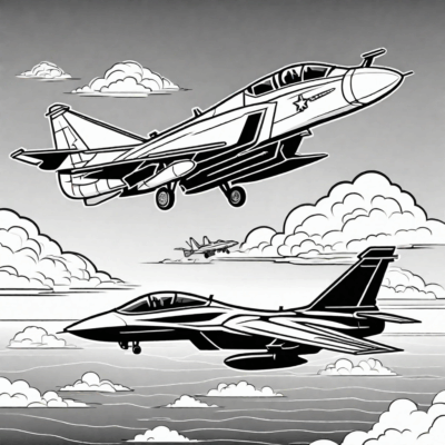 kolorowanki samoloty wojskowe