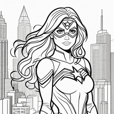 kolorowanki super hero girl