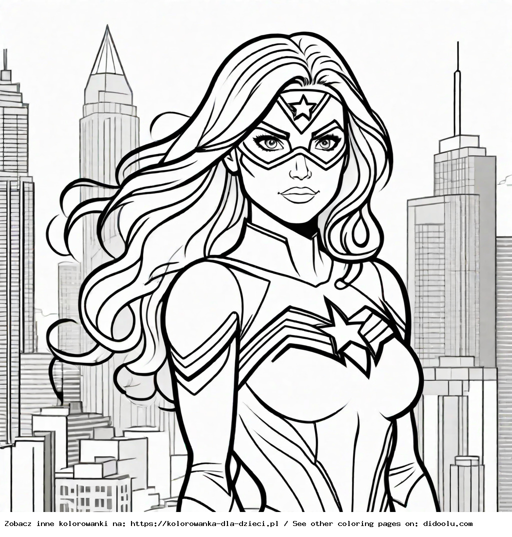 kolorowanki super hero girl