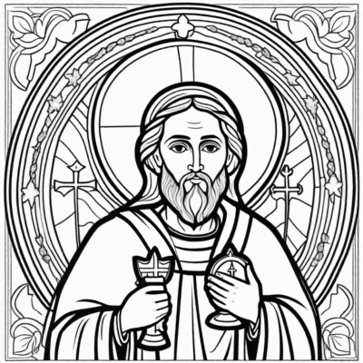 kolorowanki świętych do druku