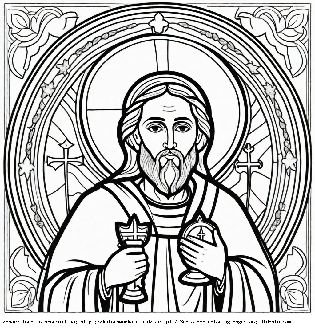 kolorowanki świętych do druku