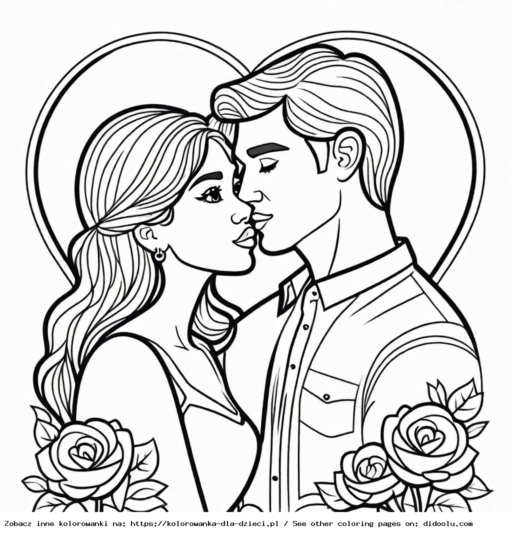 kolorowanki walentynkowe do druku