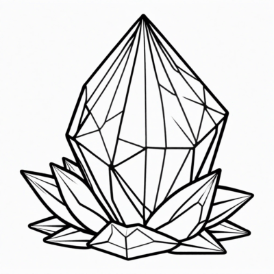 kryształ kolorowanka