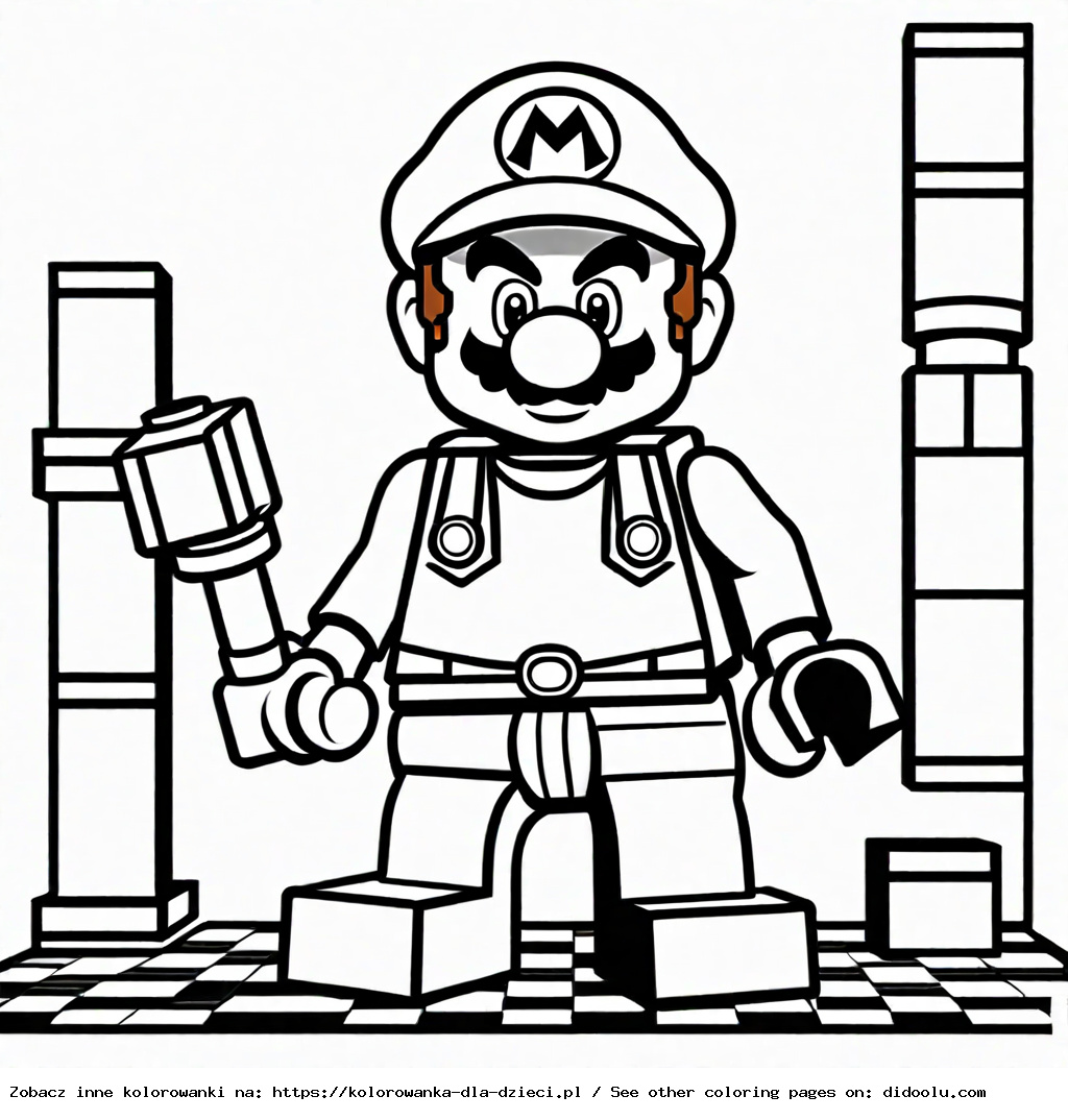 lego mario kolorowanka