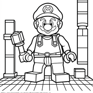 lego mario kolorowanka