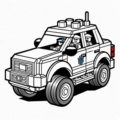 lego policja kolorowanka
