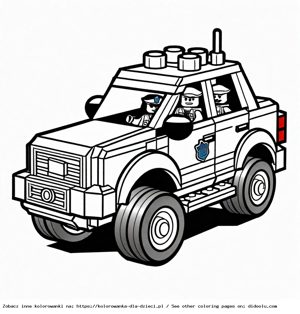 lego policja kolorowanka
