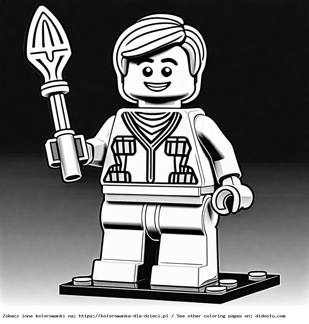ludzik lego kolorowanka