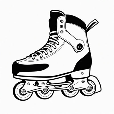 łyżwy kolorowanka