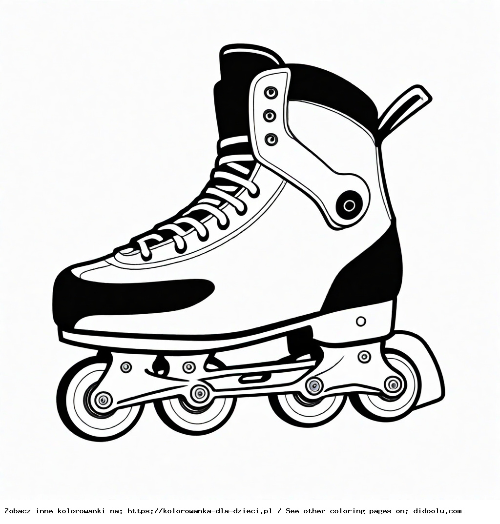 łyżwy kolorowanka