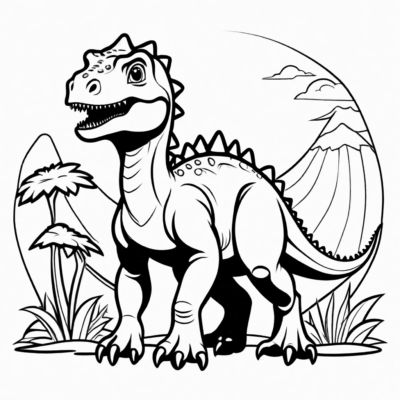 malowanki dinozaury kolorowanki