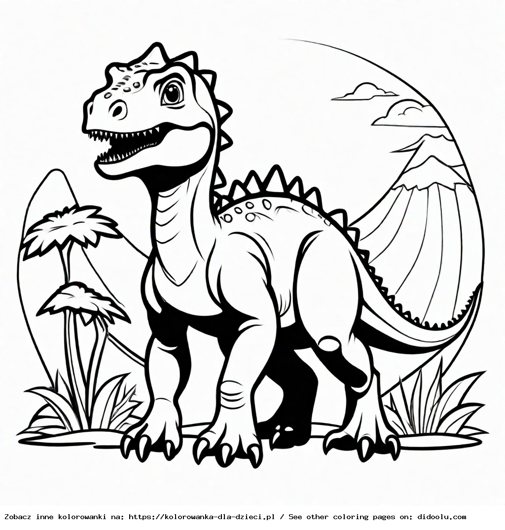 malowanki dinozaury kolorowanki