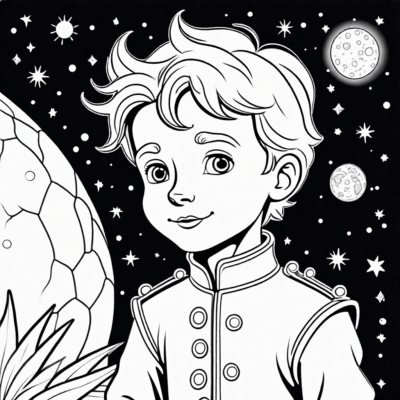 mały książe kolorowanka