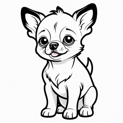 mały piesek kolorowanka