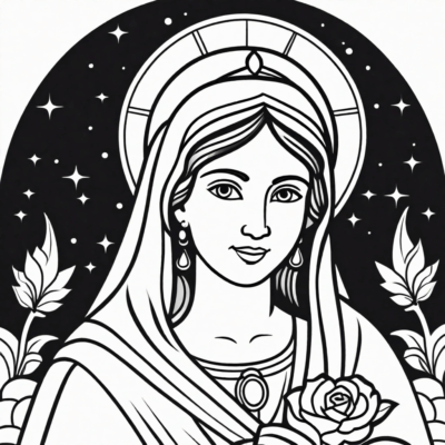maryja kolorowanka dla dzieci